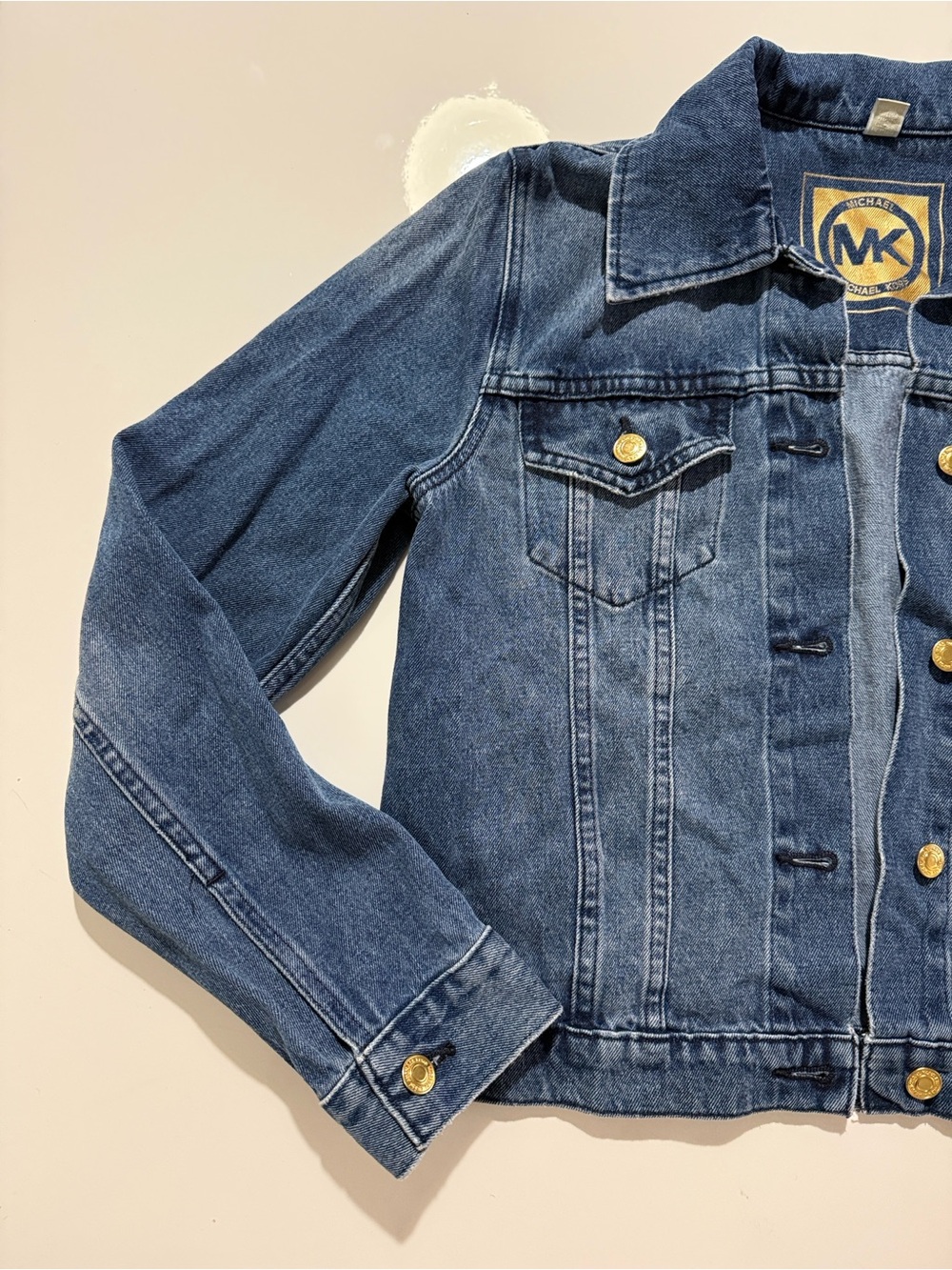 Michael Kors Women’s Jean Jacket Medium Trucker Jacket - Picture 2 of 15